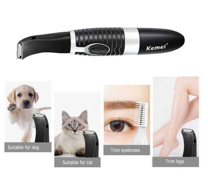 kemei-1-set-electric-eyebrow-shaver-children-pets-hair-removal-clippers-small-areas-trimmer-with-guide-comb-haircut-tools-kit