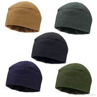 Men Women Unisex Winter Solid Color Soft Warm Watch Cap Polar Fleece Thickened Military Beanie Hat Windproof O01 20 Dropshipping