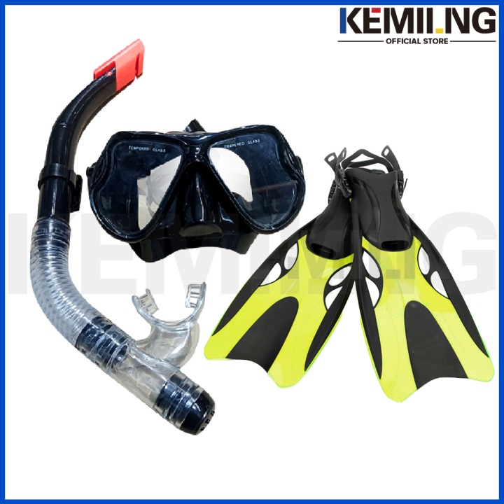 KEMILNG (BUNDLE) Adults Swimming Fins Silicone Adjustable scuba shoes ...