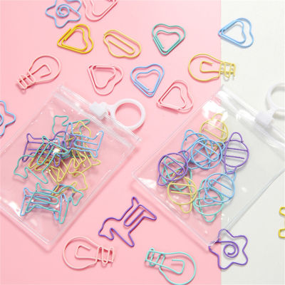 Star-shaped Paper Clips Unique Office Accessory Metal Paper Clips Kawaii Office Supplies Cute Stationery Accessories