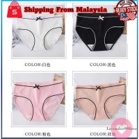 Underwear Women Panties Female Cute Ribbon Panties Ladies Women Briefs Seluar Dalam Wanita Perempuan 可爱三角螺纹内裤女 UW003