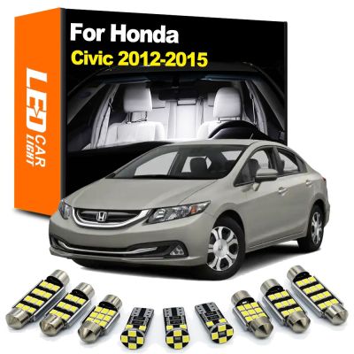 【CW】Zoomsee 11Pcs Bulb For Honda Civic IX 9 MK9 9th Gen 2012 2013 2014 2015 Car Dome Reading Trunk Canbus Interior LED Light Kit