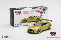 LB WORKS NISSAN SKYLINE GT-R R35 GT WING  YELLOW 1:64 (MINI GT)