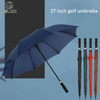 LEBI ร่มกันฝน umbrella ร่ม ร่มธุรกิจ ผู้ชาย สีทึบ ด้ามยาว ตรง อัตโนมัติ ร่ม