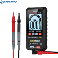 HABOTEST มัลติมิเตอร์ดิจิตอลอัจฉริยะ,4000 Counts True RMS มิเตอร์วัดความต่างศักย์อัตโนมัติหน้าจอ LCD แบ็คไลท์600V AC DC โวลต์มิเตอร์ปากกาทดสอบไฟฟ้า L-ED ไฟฉายมัลติฟังก์ชั่นความต้านทานความต่อเนื่องของความถี่ความจุ HT124A/ HT124B (มีให้เลือก)