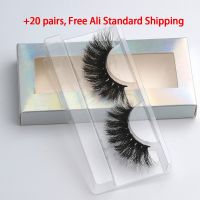 Wholesale 3d Fluffy Reusable Mink Lashes 20mm Soft Thick Natural Eyelashes False Eyelash 1Pairs Makeup Lash