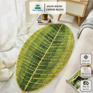 Oota non-slip rubber non-slip bottom absorbent soft fleece leaf mat