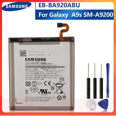 SAMSUNG แบตเตอรี่ สำหรับSamsung Galaxy A9s SM-A9200 A9200 2018รุ่นA9 A920F EB-BA920ABU 3800MAh