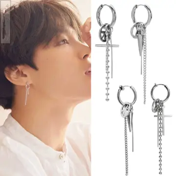 Buy Kpop BTS Bangtan Boys JIMIN Earrings Korean Fashion Jewelry Accessories  for Men and Women 1 Pair Online at desertcartINDIA