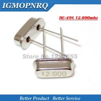 20pcs HC-49S 12.000mhz 12MHZ HC49S 20ppm 20pF 12mhz Quartz crystal oscillator ใหม่