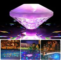 ❁﹉ Floating Underwater Light RGB Submersible LED Disco party Light Glow Show Swimming Pool Hot Tub Spa Lamp Baby Bath Light