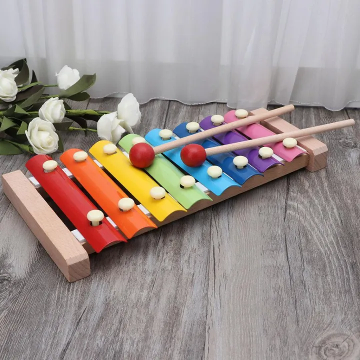 Fashionline Kids Wooden Toy Xylophone Musical Learning Educational Toy ...