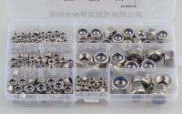 175pcs M3-M12 stainless steel 304 DIN985 hexagonal nylon self-locking nut set