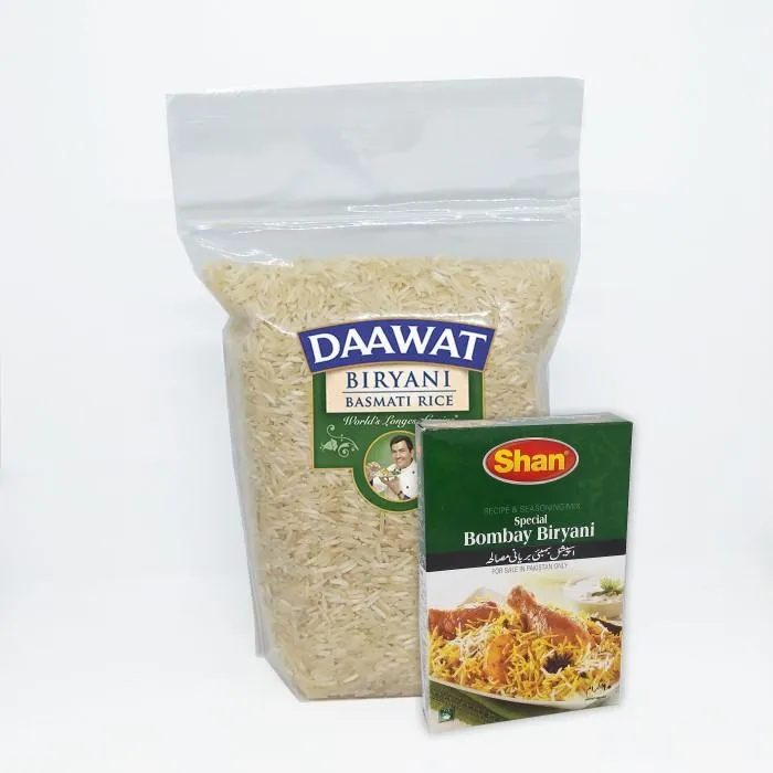 Beras Basmati Dan Bumbu Biryani 1Kg Nasi Briyani Instan Paket Basmati