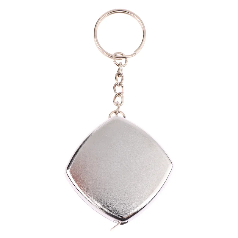 Tape Measure Keychain Mini Small Tape Measure 2 Meters Portable Portable  Gift1pcssilver
