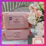 giá sỉ thùng khăn giấy ướt Bebeen hàn quốc hồng 100 tờ không mùi an toàn