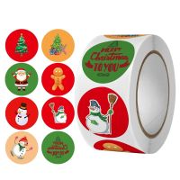 500pcs Merry Christmas Stickers Labels Christmas Tags Xmas Gift Boxes Envelope Candy Bag Sealing Stickers наклейки новый год Electrical Trade Tools  T