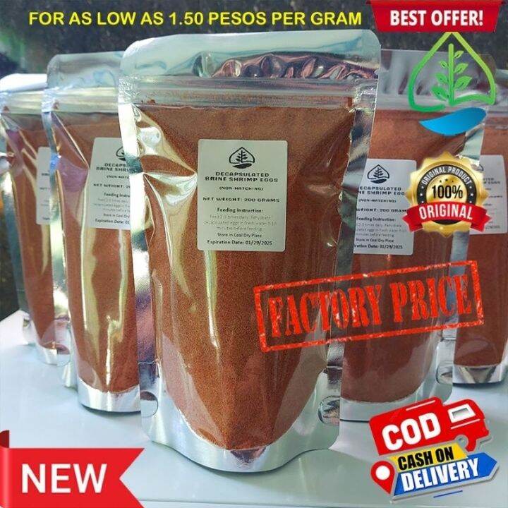 Decapsulated Baby Brine Shrimp Eggs (200 Grams/ 600 Grams) NonHatching