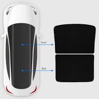 Tesla รถ Sunshade Sunroof Sun Shade สำหรับรุ่น Y 2022อุปกรณ์เสริม Sun Visor ด้านหน้าด้านหลังกระจกบังแดดภายในรถจัดแต่งทรงผม