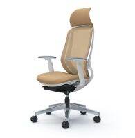 OKAMURA เก้าอี้รุ่น SYLPHY EXTRA HIGH BACK, ALUMINIUM BASE, BEIGE เก้าอี้ทำงาน เก้าอี้สำนักงาน Ergonomic Chair