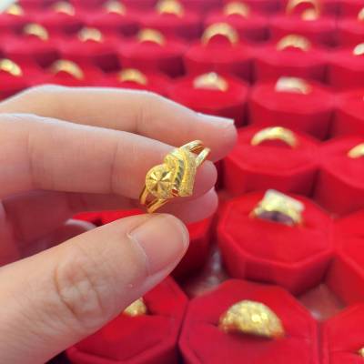 แหวนลายแฟชั่น น้ำหนัก1.8กรัม ทองแท้96.5%จากเยาวราช โดยห้างเพชรทองกิมหลี