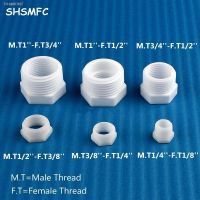 ☊∈ Plastic Threaded Bushing Connector 3/8 1/4 1/8 1/2 3/4 1Straight Male/Female Change Joint Pipe Fittings Irrigation Adapter