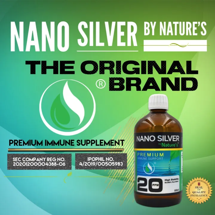 NANO SILVER by NATURE'S 250ml ORIGINAL. THE ONLY BRANDED NANOSILVER ...