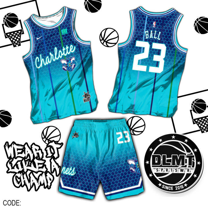 CHARLOTTE CODE DLMT320 FULL SUBLIMATION JERSEY (FREE CHANGE TEAM NAME ...