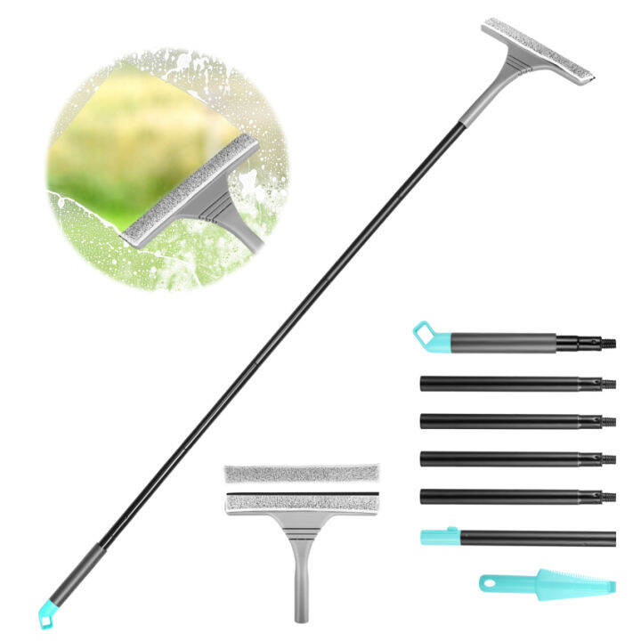 Window Squeegee Cleaner Extendable, 154CM Long Handled Cleaning Kit