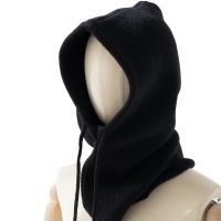 【YD】 Fashion Womens Hooded Hat Scarf Dual-purpose Thick Warm Knitted Pullover Skullies for New