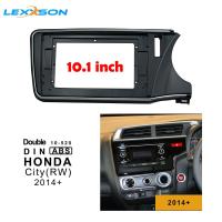 LEXXSON ถูก วิทยุรถยนต์/Dash Trim Kit/กรอบ/Facialแผง/SpacerสำหรับHonda City (RW) 2014 + Double Din 10.1นิ้วเครื่องเล่นวิทยุ