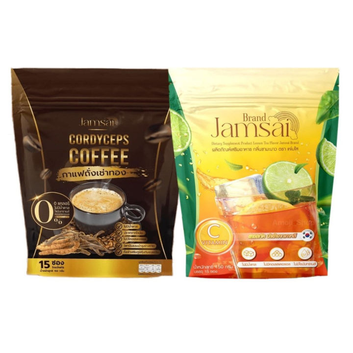 แจ่มใส-กาแฟถั่งเช่าทอง-jamsai-coffee-แจ่มใสชามะนาว-lemon-tea