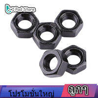 【ราคาถูก】l 100pcs Din934 M2-M5 Hex Nut สีดำชุบสังกะสีเหล็กคาร์บอนเมตริกด้าย HEX ถั่วหกเหลี่ยม