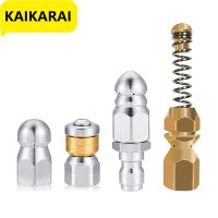 Washer nozzle 1/4inch Stainless Steel Pressure Washer Drain Sewer Cleaning Pipe Jetter Spray Quick Plug Drain Hose Nozzle Tools Pipe Fittings Accessor