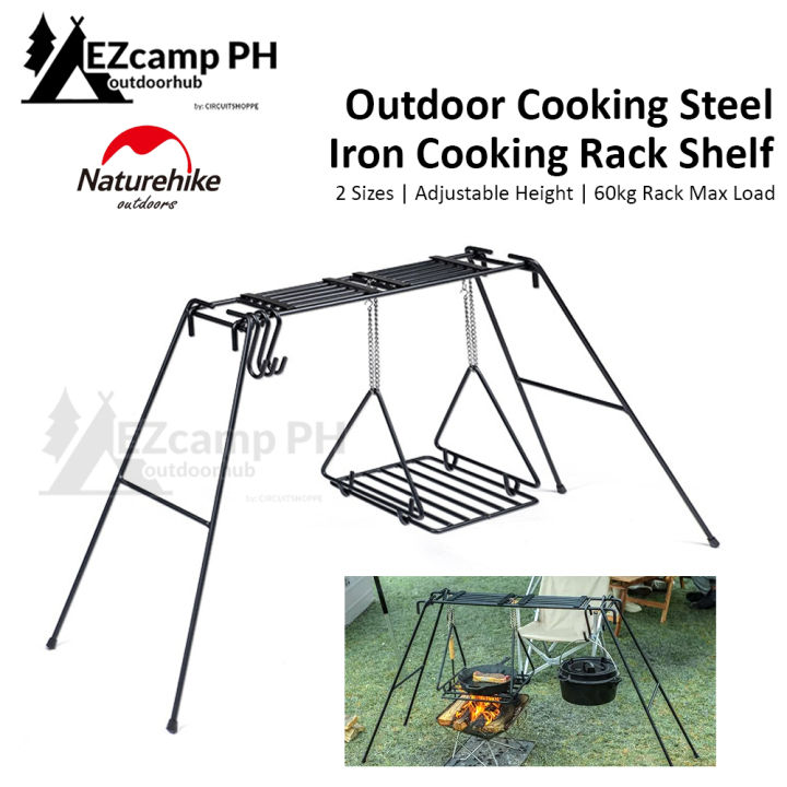 Naturehike Camping Portable Wrought Iron Rack Outdoor Barbecue