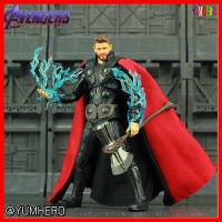 S.H.Figuarts โมเดล ฟิกเกอร์ ทอร์ ธอร์ เทพเจ้าสายฟ้า อเวนเจอร์ส Model Thor Avengers Infinity War Endgame New Marvel Avengers Infinity War Endgame THOR 6  Action Figure With Storm Breake KOs S.H. Figuarts SHF Legends Odinson Doll Toys