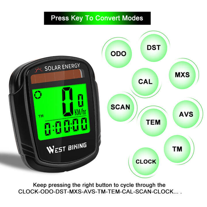 kkmoon-พลังงานแสงอาทิตย์จักรยานคอมพิวเตอร์ไร้สายกันน้ำจักรยาน-s-peedometer-วัดระยะทางปลุกอัตโนมัติจักรยานคอมพิวเตอร์
