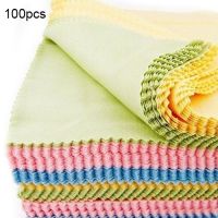 ▪ 100 Pcs Anti-Grease Fish Scale Wipe Efficient Kitchen Microfiber Scale Washing Rags Clean Towel Cloths Home Tools Dish Cleaning