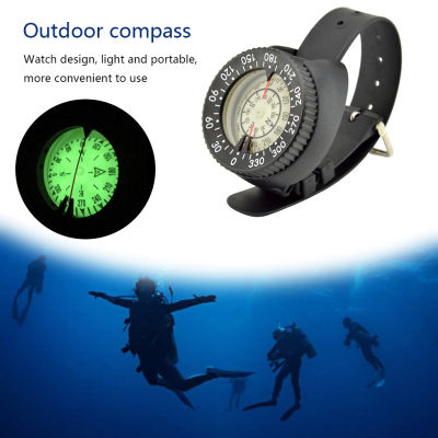 Waterproof Diving Compass Underwater Scuba Dive Wrist Watch Swimming Professional Navigator Compass