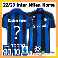 wuhau Inter Milan Jersey 22/23 Home Jersi เสื้อฟุตบอลผู้ชาย2022 IM Football Kit LAUTARO LUKAKU