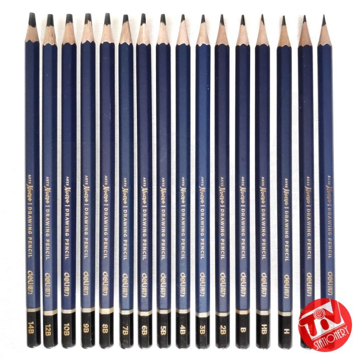 Pensil Sketsa Deli Arte Nuevo Sketch / Drawing Pencils 3H / 2H / H / HB ...