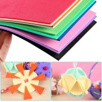 50pcs Cardstock Sponge Foam Paper EVA Craft Foam Sheets Handicraft Sheets Kids Arts Foam Paper for DIY Projects Scrapbooking Adhesives Tape