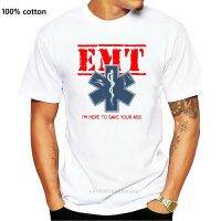 Emt เสื้อยืดคุณภาพสูงฉุกเฉินสำหรับรถพยาบาลแพทย์เสื้อคอกลมแขนลำลองขาสั้นพิมพ์ลายแฟชั่นผ้าคอตตอน100% ฤดูร้อน