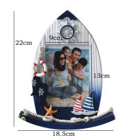 Wood Photo Frame,Picture Frame Sailboat Decoration 9X13 Photo Frame For Tabletop Decoration,Photo Frame
