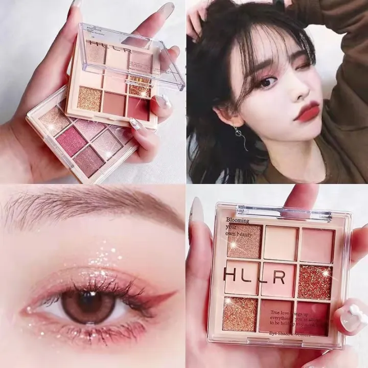 Korean Eyeshadow Palette HLLR Eyeshadow Murah Matte Eyeshadow Palet 9