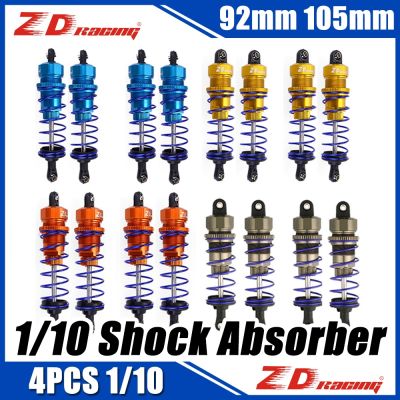 ZD Racing 4PCS Shock Absorber 92mm 105mm Metal Negative Pressure Shock Absorber for 1/10 RC Car Buggy Truck Truggy Buggy Traxxas