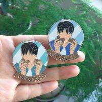 KOOKIE Pin ป้ายรูปแบบที่แตกต่างกันแฟชั่น Kpop เข็มกลัดสัญลักษณ์ Bt Sky Blue สี Cool Lapel Pin สำหรับแฟนแจ็คเก็ตกระเป๋าอุปกรณ์เสริม