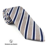 Giorgio Del Sarto Necktie 8.5 cm Light Brown Fabric Texture เนคไทสีน้ำตาลอ่อนมีเท็กเจอร์