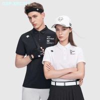 Descente Poison Dizon New 2023 Popular Logo Made In The Summer Ice Silk Quick-Drying Male T-Shirts Polo Shirts With Short Sleeves High-End Fashion Coat