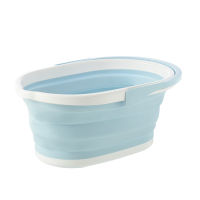 Portable Foldable Bucket With Handle Collapsible Floor Mop Cleaning Buckets Large Capacity Home Laundry Basket Cleaning Tools